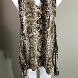 Sleeveless Tunic, Sleeveless top,Snake print tunic